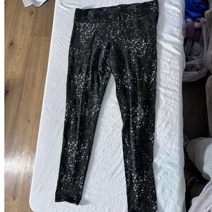 MIXIT Womens Black Floral Print Leggings Size M